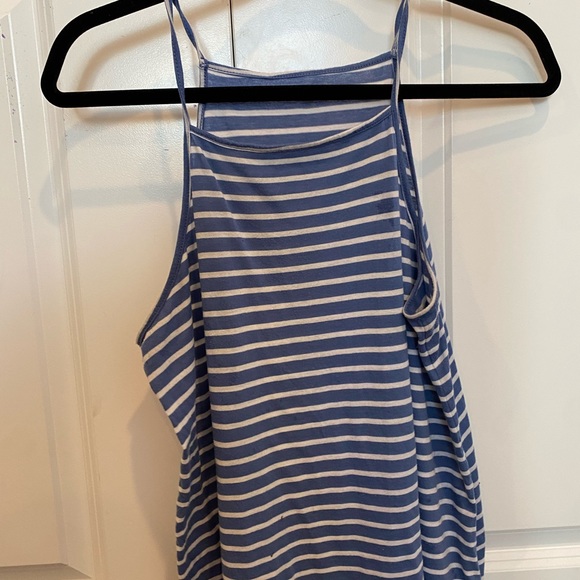Blue/white tank top. Never been worn. Size Large. - Picture 1 of 2
